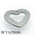 1 Piece Stainless Steel 18K Gold Plated Heart Shape