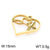 1 Piece Stainless Steel 18K Gold Plated Heart Shape