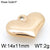 1 Piece Stainless Steel 18K Gold Plated Heart Shape