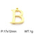 1 Piece Stainless Steel 18K Gold Plated Letter