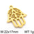 1 Piece Stainless Steel 18K Gold Plated Palm