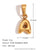 1 Piece Stainless Steel 18K Gold Plated Polished Pendant