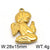 1 Piece Stainless Steel 18K Gold Plated Portrait Of Virgin Mary Angel Pendant