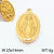 1 Piece Stainless Steel 18K Gold Plated Portrait