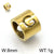 1 Piece Stainless Steel 18K Gold Plated Solid Color