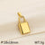 1 Piece Stainless Steel 18K Gold Plated Solid Color