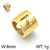 1 Piece Stainless Steel 18K Gold Plated Solid Color