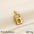 1 Piece Stainless Steel 18K Gold Plated Solid Color