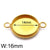 1 Piece Stainless Steel 18K Gold Plated Solid Color