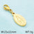 1 Piece Stainless Steel 18K Gold Plated Solid Color