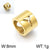 1 Piece Stainless Steel 18K Gold Plated Solid Color