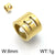 1 Piece Stainless Steel 18K Gold Plated Solid Color