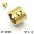 1 Piece Stainless Steel 18K Gold Plated Solid Color