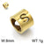 1 Piece Stainless Steel 18K Gold Plated Solid Color