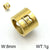 1 Piece Stainless Steel 18K Gold Plated Solid Color