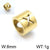 1 Piece Stainless Steel 18K Gold Plated Solid Color