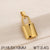 1 Piece Stainless Steel 18K Gold Plated Solid Color