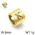 1 Piece Stainless Steel 18K Gold Plated Solid Color