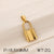 1 Piece Stainless Steel 18K Gold Plated Solid Color