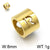 1 Piece Stainless Steel 18K Gold Plated Solid Color