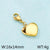 1 Piece Stainless Steel 18K Gold Plated Solid Color