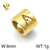 1 Piece Stainless Steel 18K Gold Plated Solid Color