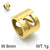 1 Piece Stainless Steel 18K Gold Plated Solid Color