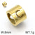 1 Piece Stainless Steel 18K Gold Plated Solid Color