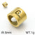 1 Piece Stainless Steel 18K Gold Plated Solid Color