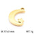 1 Piece Stainless Steel 18K Gold Plated Star Moon