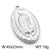 1 Piece Stainless Steel 18K Gold Plated Virgin Mary Oval Polished Pendant