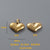 1 Piece Stainless Steel Heart Shape