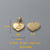 1 Piece Stainless Steel Heart Shape