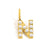 1 Piece Stainless Steel Imitation Pearl Artificial Pearls 14K Gold Plated Letter