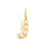 1 Piece Stainless Steel Imitation Pearl Artificial Pearls 14K Gold Plated Letter