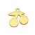 1 Piece Stainless Steel Leaf Flower Polished Pendant