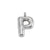 1 Piece Stainless Steel Letter Pendant