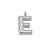 1 Piece Stainless Steel Letter Pendant