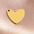 1 Piece Stainless Steel None 18K Gold Plated Heart Shape