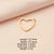 1 Piece Stainless Steel None 18K Gold Plated Heart Shape