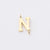 1 Piece Stainless Steel None 18K Gold Plated Rose Gold Plated Letter Pendant