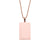 1 Piece Stainless Steel None 18K Gold Plated Rose Gold Plated Rectangle Polished Pendant