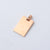 1 Piece Stainless Steel None 18K Gold Plated Rose Gold Plated Solid Color Polished Pendant