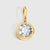 1 Piece Stainless Steel Rhinestones 14K Gold Plated Rose Gold Plated Round Polished Pendant