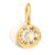 1 Piece Stainless Steel Rhinestones 14K Gold Plated Rose Gold Plated Round Polished Pendant