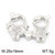 1 Piece Stainless Steel Rhinestones 18K Gold Plated Cartoon Character