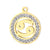 1 Piece Stainless Steel Rhinestones 18K Gold Plated Constellation