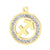 1 Piece Stainless Steel Rhinestones 18K Gold Plated Constellation