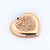 1 Piece Stainless Steel Rhinestones 18K Gold Plated Heart Shape