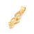 1 Piece Stainless Steel Rhinestones 18K Gold Plated Snake